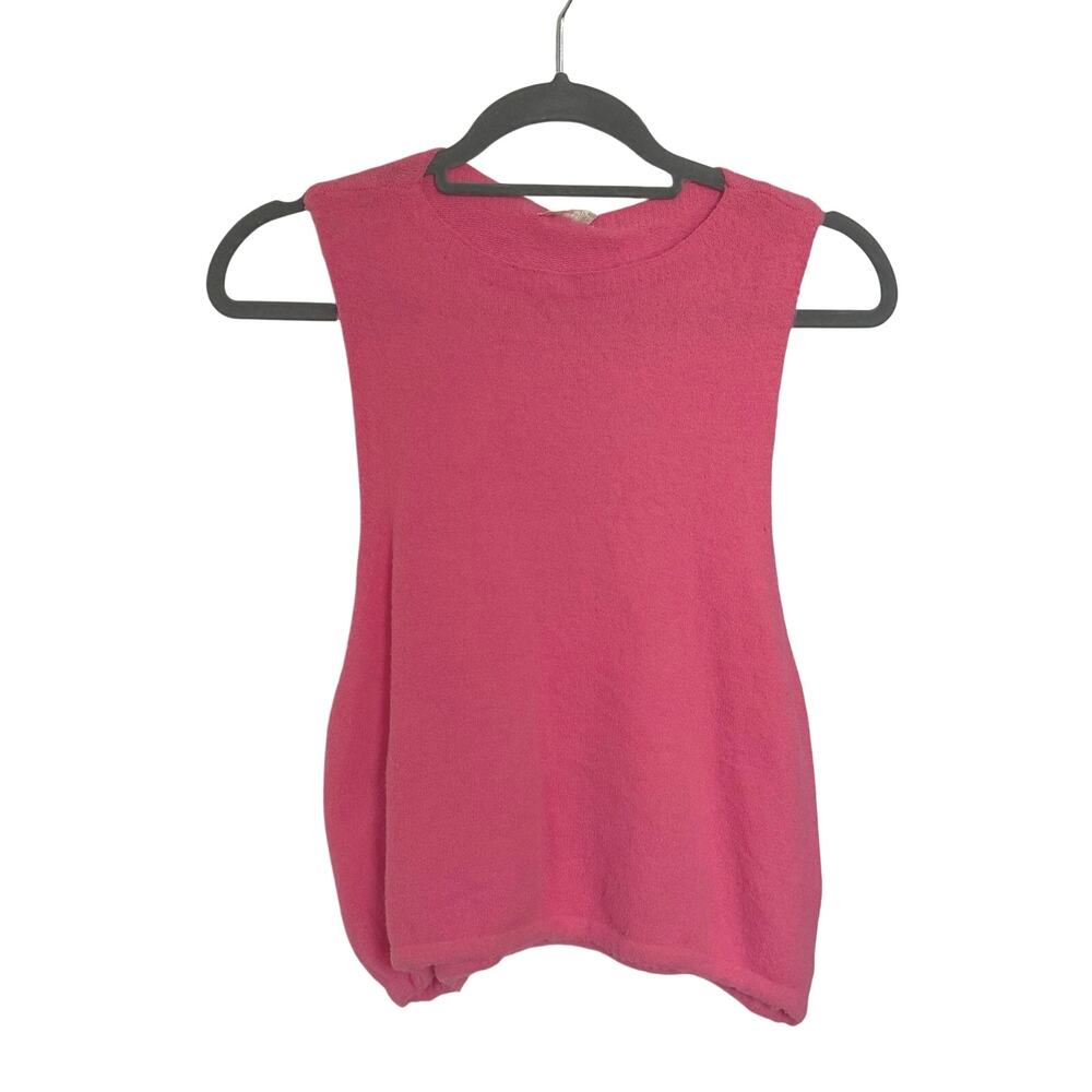 New Intimately Free People Knit Tank Women's Large Warm Fluff in Pink MSRP$48 - Picture 6 of 6